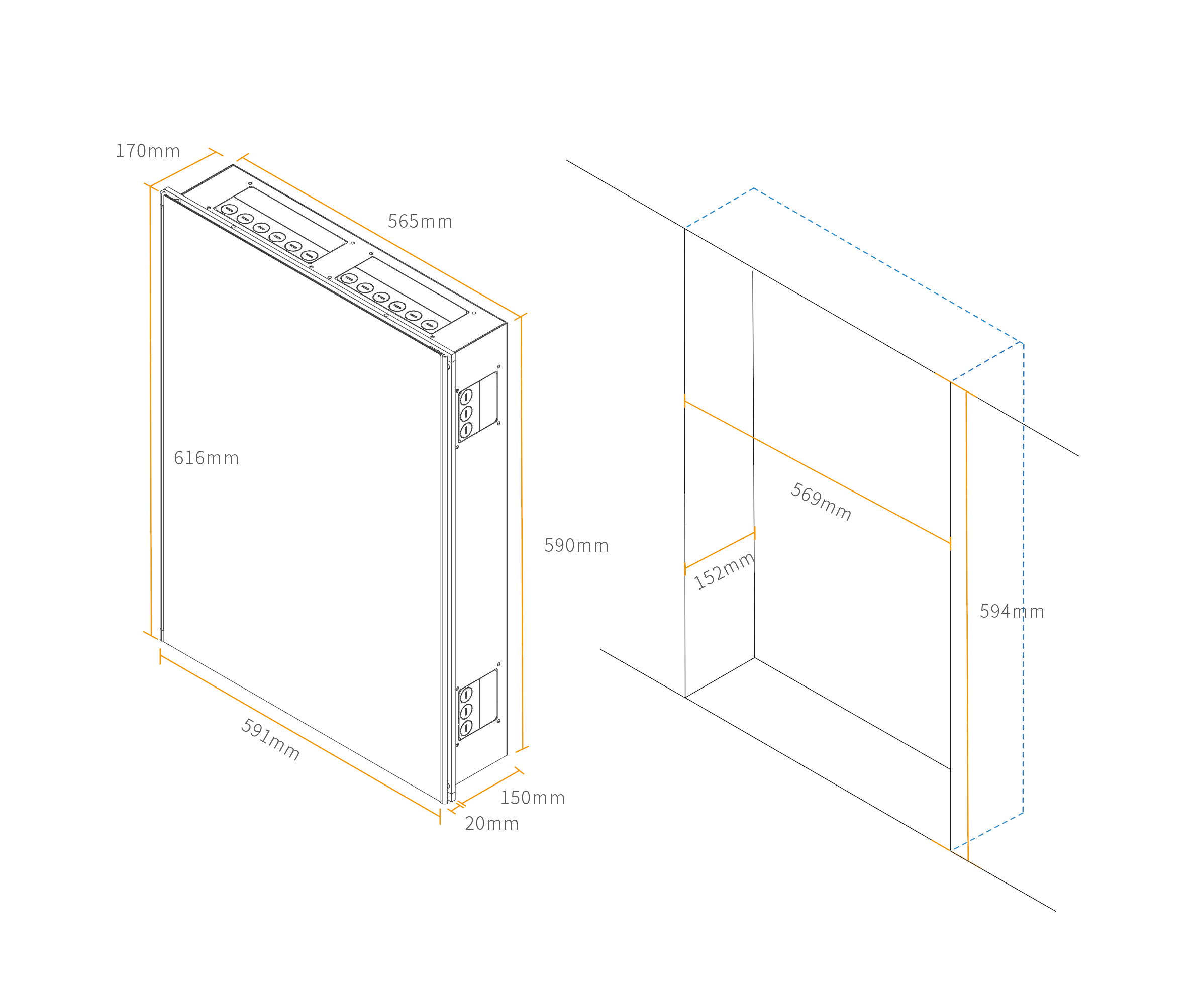 暗裝立體示意圖