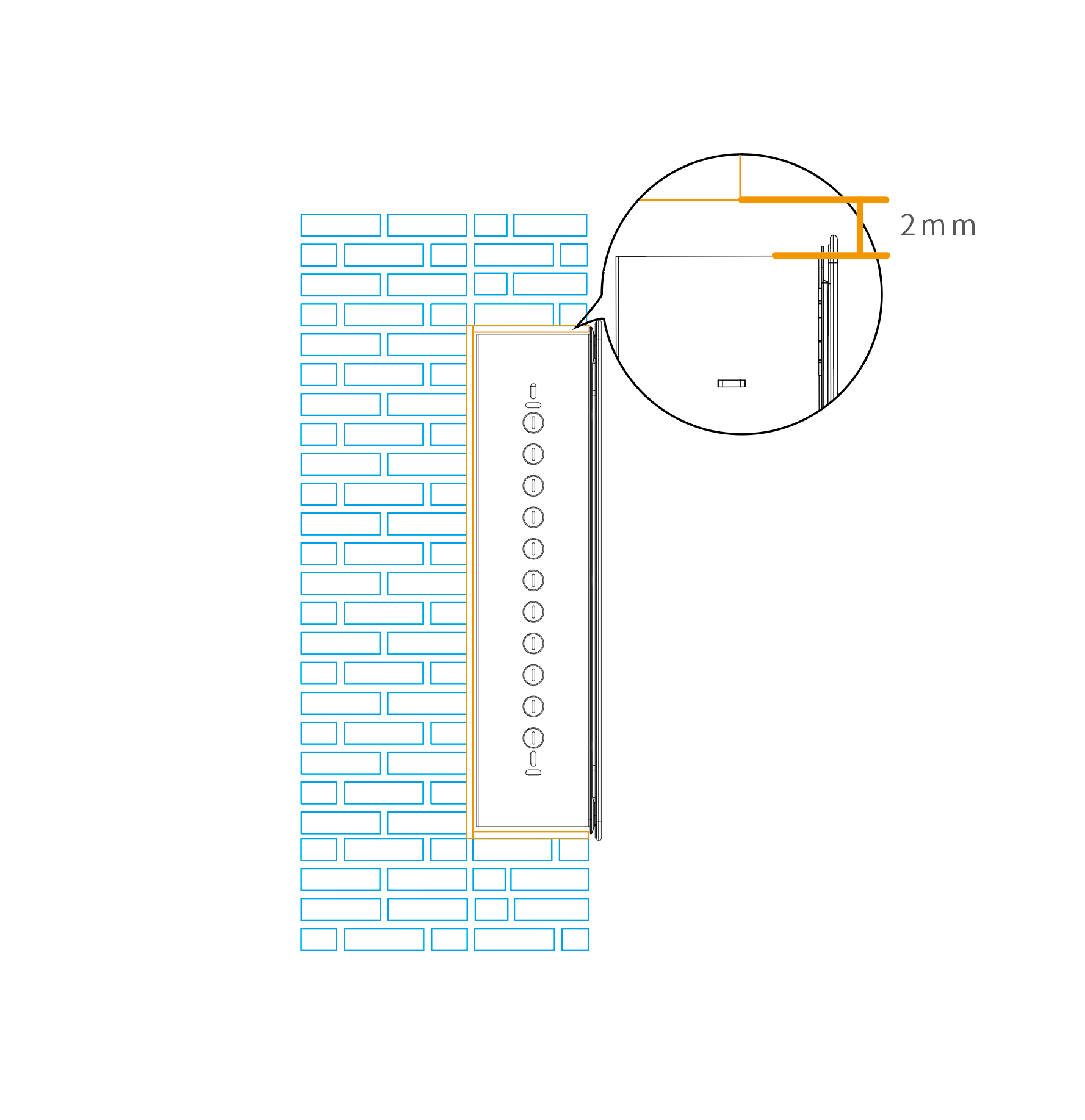 暗裝平面示意圖